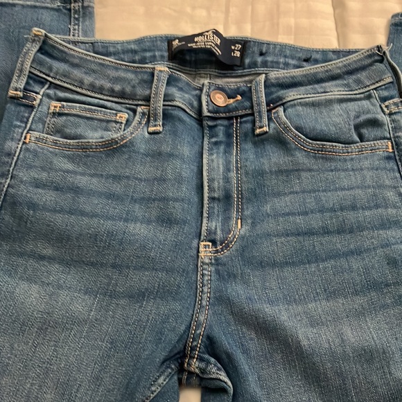 HOLLISTER high rise super skinny juniors women’s jeans Size 5R W27 L28 - Picture 3 of 10